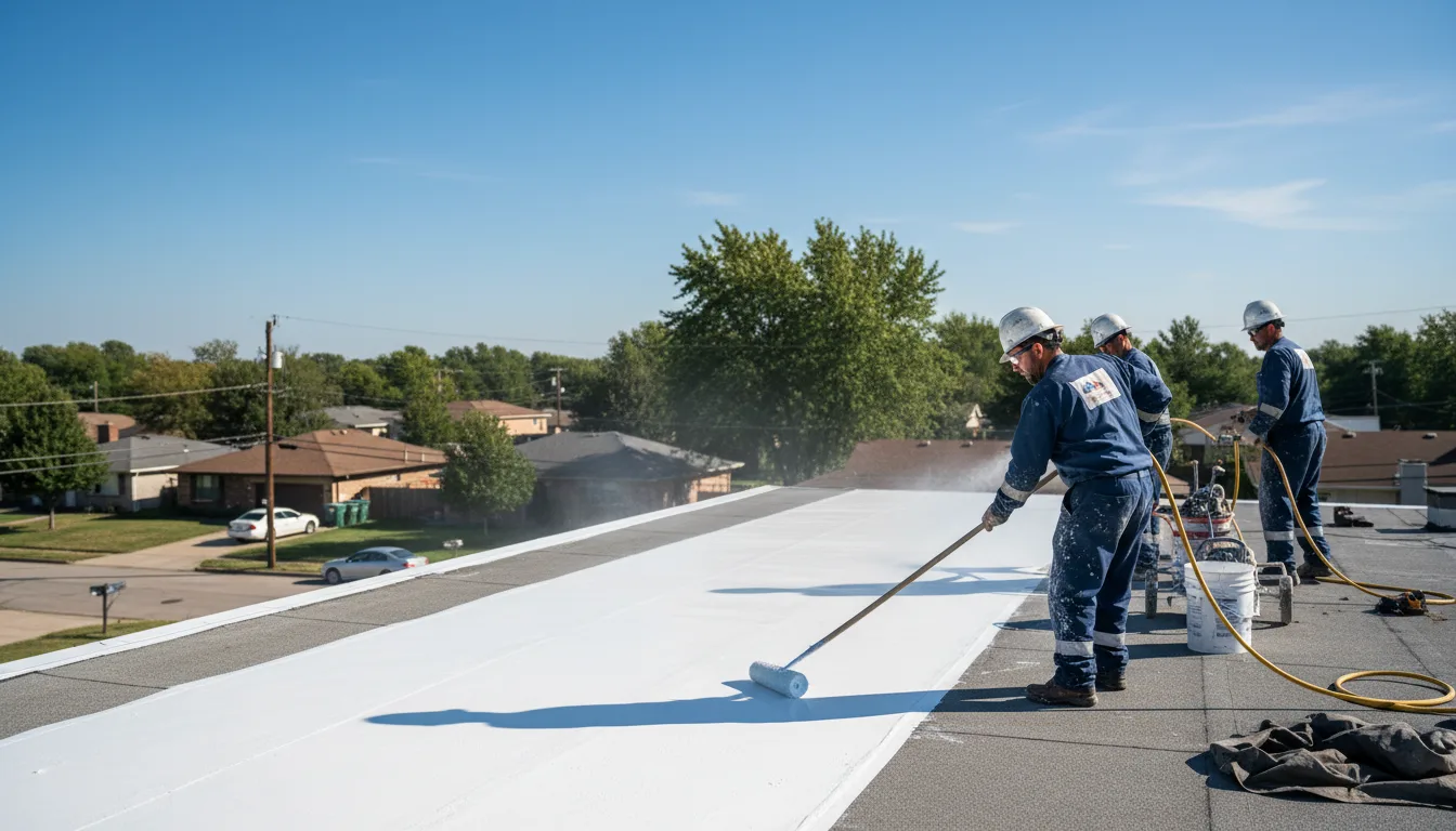 Commercial roof coating in Thayer, IN near me